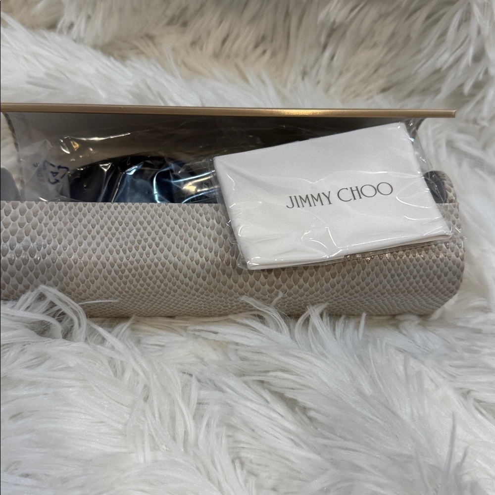 Authentic Jimmy Choo Chic Sammy G 55mm Black Sunglasses NWT! - Picture 8 of 15